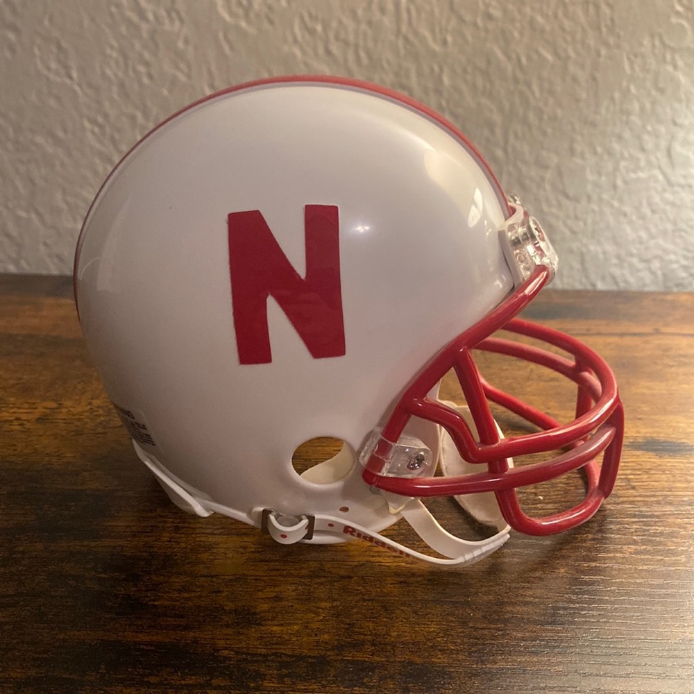 Nebraska Cornhuskers mini football helmet